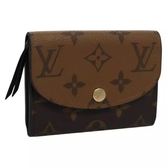 LOUIS VUITTON Monogram Reverse Porte Monnaie Rosary Purse - Picture 1 of 16